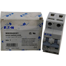 NEW Eaton WMZS2C01 1A 2P Type C Circuit Breaker UL 489 480/277V 10kA