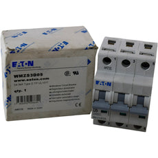 NEW Eaton WMZS3D05 5A 3P Type D Circuit Breaker UL 489 480/277V 10kA