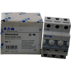 NEW Eaton WMZS3D32 32A 3P Type D Circuit Breaker UL 1077 480/277V 10kA