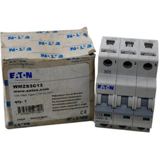 NEW Eaton WMZS3C13 13A 3P Type C Circuit Breaker UL 489 480/277V 10kA