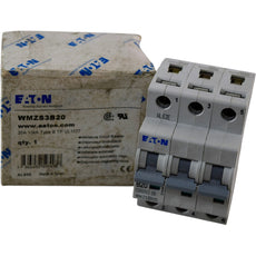 NEW Eaton WMZS3B20 20A 3P Type B Circuit Breaker UL 489 480/277V 10kA