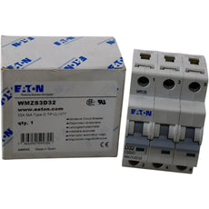 NEW Eaton WMZS3D32 32A 3P Type D Circuit Breaker UL 1077 480/277V 10kA