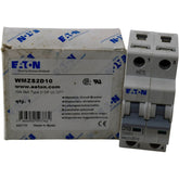 NEW Eaton WMZS2D10 10A 2P Type D Circuit Breaker UL 489 480/277V 10kA