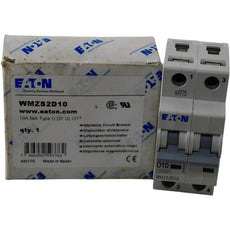 NEW Eaton WMZS2D10 10A 2P Type D Circuit Breaker UL 489 480/277V 10kA