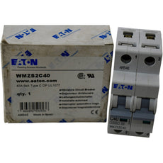 NEW Eaton WMZS2C40 40A 2P Type C Circuit Breaker UL 489 480/277V 10kA