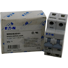 NEW Eaton WMZS2C01 1A 2P Type C Circuit Breaker UL 489 480/277V 10kA