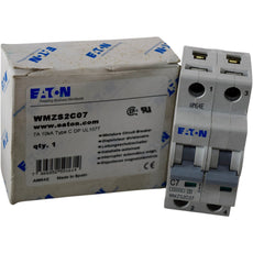 NEW Eaton WMZS2C07 7A 2P Type C Circuit Breaker UL 489 480/277V 10kA