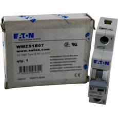 NEW Eaton WMZS1B07 7A 1P Type B Circuit Breaker UL 489 277V 10kA DIN