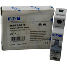 NEW Eaton WMZS1C15 15A 1P Type C Circuit Breaker UL 1077 277V 10kA