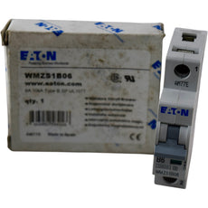 NEW Eaton WMZS1B06 6A 1P Type B Circuit Breaker UL 1077 480/277V 10kA