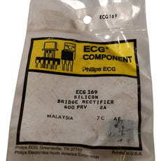 NEW Philips ECG169 Bridge Rectifier 2A 600V PRV Silicon Diode