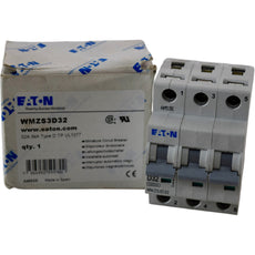 NEW EATON WMZS3D32 32A 3P Type D Circuit Breaker 277/480V 5kA UL1077