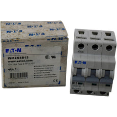 NEW EATON WMZS3B13 13A 3P Type B Circuit Breaker 277/480V 10kA UL1077