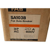 NEW Fuji Electric SA103B 3P 20A Circuit Breaker 600V AC Auto Breaker