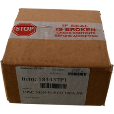 NEW Liebert Vertiv 184437P1 Non-Fused Disconnect Switch 100A 600V 3-Pole