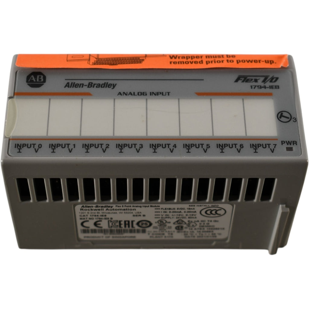 Fa Input Module NEW Allen Bradley 1794-IE8 Ser B Flex 8 Point Analog Input Module – VB ...