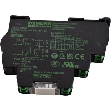 NEW Murr Elektronik 52103 Interface Relay MIRO 12.4 24VAC/DC 6A DPDT ...