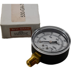 NEW Marsh Bellofram J4652 2.5'' 0-160 PSI 1/4'' NPT General Service Gauge