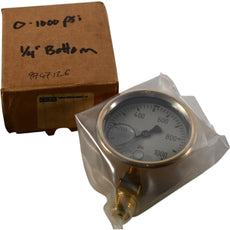 NEW Wika 9767126 2.5'' 0-1000 PSI Liquid Filled SS Gauge 1/4'' NPT LM