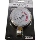 NEW Anchor B2530RL 2.5'' 0-30 PSI Brass Welding Gauge 1/4'' NPT Lower