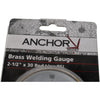 NEW Anchor B2530RL 2.5'' 0-30 PSI Brass Welding Gauge 1/4'' NPT Lower