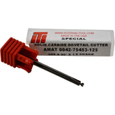 NEW Internal Tool NEW AMAT 0042-75453-125 .088 x 90 Deg Solid Carbide Dovetail Cutter