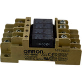 Omron G6B-4BND Relay Block w/ (4) G6B-1114P-FD-US Relays 24VDC