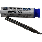Destiny Tool BEN12DT135 Solid Carbide Dovetail Cutter 2F 3/16''