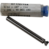 NEW Destiny Tool BEN12RF114 Solid Carbide Profile Radius Mill Cutter 3/16''