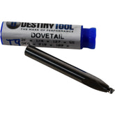 NEW Destiny Tool Dovetail Cutter BEN16DT219 Solid Carbide 1/4'' 2F 55 Deg