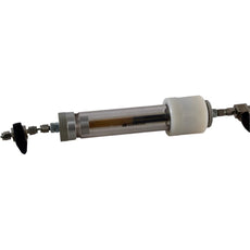 NEW Supelco OMI/ZPure Glass Indicating Gas Filter Purifier W/ 2 Swagelok SS-41G52 Fittings