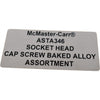 NEW  ASTA346 Socket Head Cap Screw Baked Alloy Steel Assortment