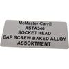 NEW McMaster-Carr ASTA346 Socket Head Cap Screw Baked Alloy Steel Assortment