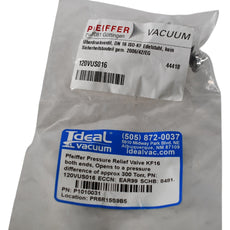 NEW Pfeiffer Pressure Relief Valve KF16 DN16 Stainless Steel Vacuum P1010031