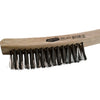 NEW Osborn 54388 V-Groove Long Handle 3 Row 0.012'' Stainless Wire Scratch Brush