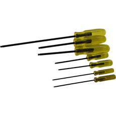 Lot of 7 Bondhus  Hex Drivers Yellow Grip USA 3/32-3/16''
