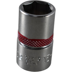 Sonic 23515 1/2'' Drive 15mm SAE 6 Point Shallow Socket Chrome