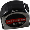 Craftsman CMHT37326 26ft 8m Auto-Lock Tape Measure Metric SAE