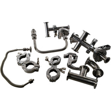 Sanitary Stainless Steel Fittings Tri-Clamp Clamps Assorted Lot Industrial Brewery