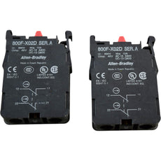 NEW Allen Bradley 800F-X02D Dual Circuit Contact Block Lot of 2