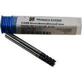 NEW Niagara Cutter N47866 S645M 6mm Carbide End Mill 6 Flute AlTiN 45 Deg Helix