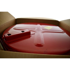 NEW Justrite 27608 Steel Dip Tank 8 Gallon Parts Cleaning Fusible Link Lid Red