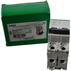 NEW Schneider Electric 24522 Multi 9 C60 2 Pole 10A D Curve Supplementary Protector