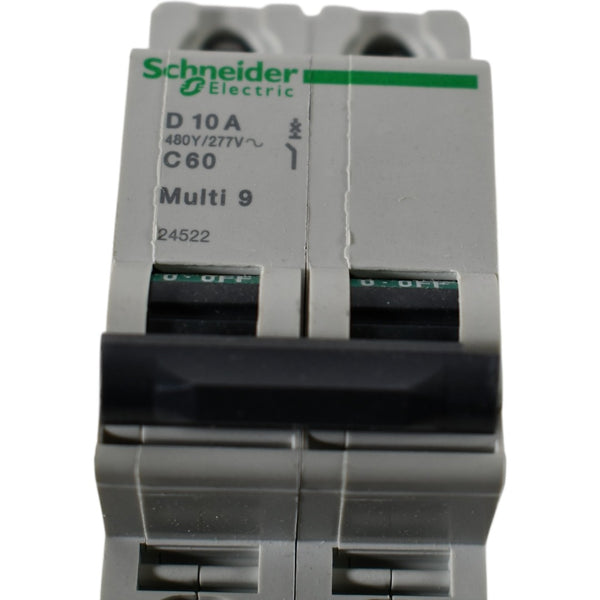 NEW Schneider Electric 24522 Multi 9 C60 2 Pole 10A D Curve Supplement ...