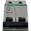 NEW Schneider Electric 24516 Multi 9 C60 2 Pole 1A D Curve Supplementary Protector