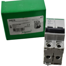 NEW Schneider Electric 24516 Multi 9 C60 2 Pole 1A D Curve Supplementary Protector