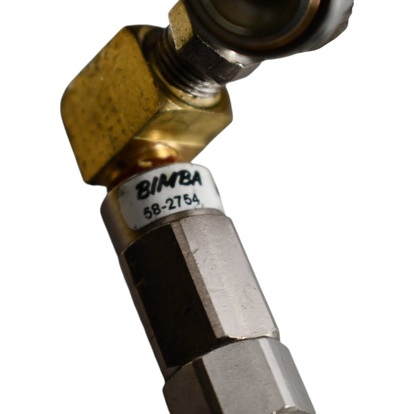NEW Bimba 58-2754 Strut Service Valve Adapter Aircraft Nitrogen Cart T ...