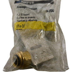 NEW Watts A-204 Brass All Tube Nut Sleeve Insert 1/2'' Compression Fitting