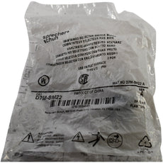 NEW Sprecher Schuh D7M-SM22 2 Position Maintained Selector Switch Metal 22mm