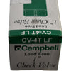 NEW Campbell CV-4TLF 1 inch FNPT Brass Lead Free Spring Check Valve 200 PSI 18GPM